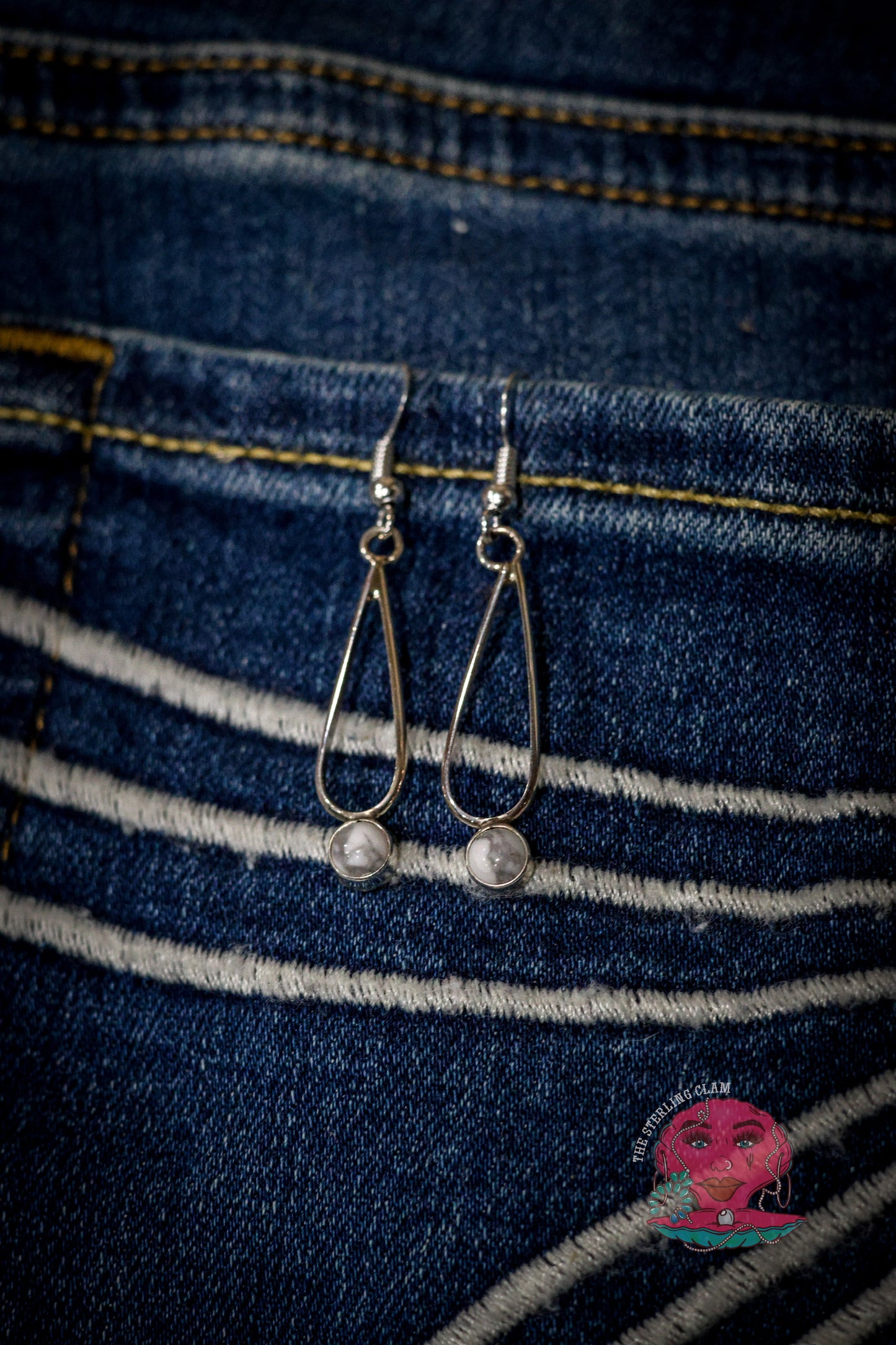 The Ella Earring--White Buffalo