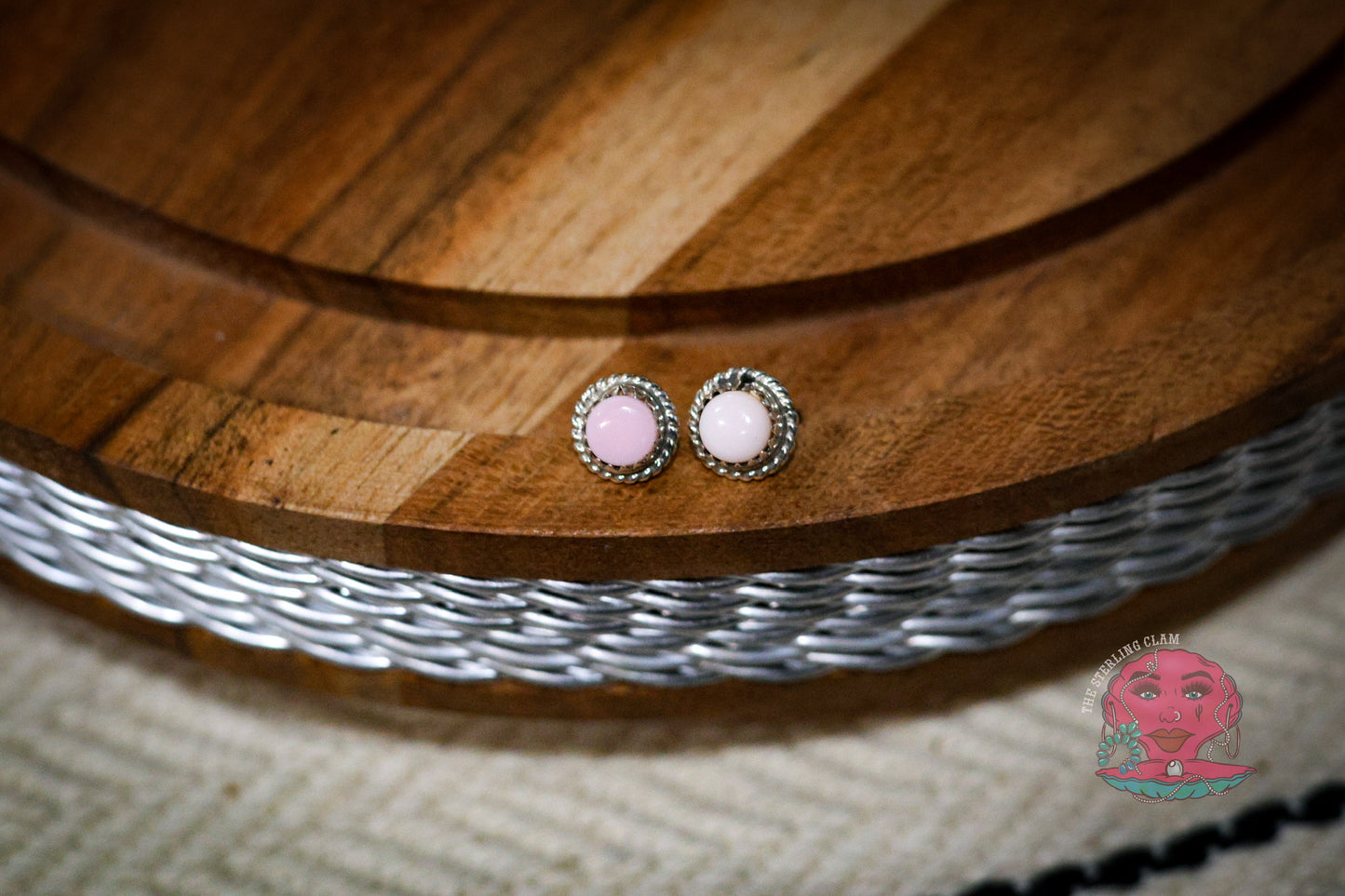 Small Pink Conch Studs